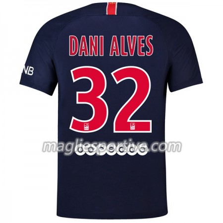 Completo Calcio Paris Saint-Germain Dani Alves 32 Divisa Prima 2018/2019